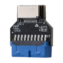 USB-Headeradapter Riser USB 3.0 19-Pins Naar USB 3.2 Type E 20-Pins Converter Chassis Frontpaneel Type C-Plug-Inpoort
