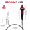 Piezo Ignition Kit Propane Push Button Igniter with Threaded Ceramic Electrode for Gas Fireplace Oven Heater 1 Pack 2