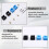 3D Printer Upgrade Kit Nozzles, Heating Block, Silicone Sleeve Complete Accessories Set MK8 Kit 2