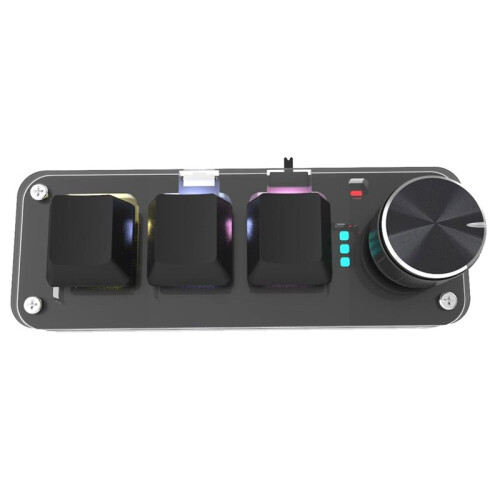 Mechanical Keyboard RGB  Gaming Custom Programming Red  3 Keys 1 Knob 2.4G Wireless  Knob Keypads 2