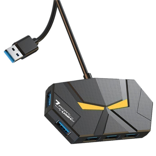 7  USB 3.0 HUB USB Docking Station USB Splitter Adapter 5Gbps High Speed Transmission for Laptop Computer