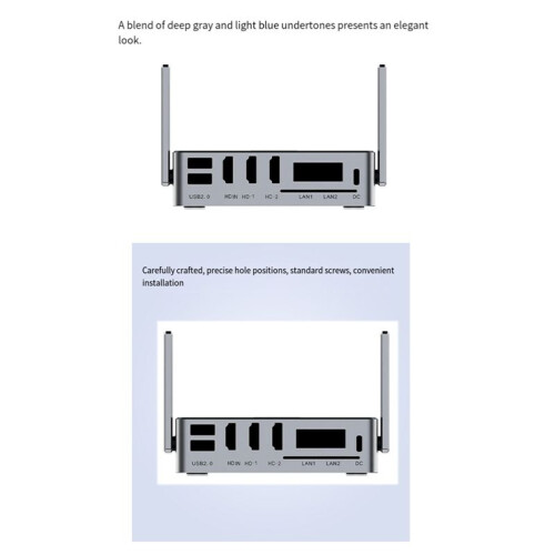 For Orange Pi 5  Case Aluminum Alloy Shell for  5  Development Board with Antenna 2