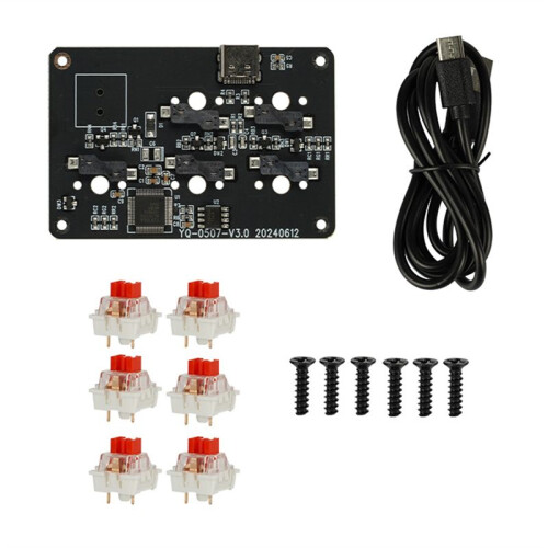 DIY 3D Printing  Keyboard Kit DIY RGB Mechanical Keyboard Button Customization for Win/MacOs DIY Gift