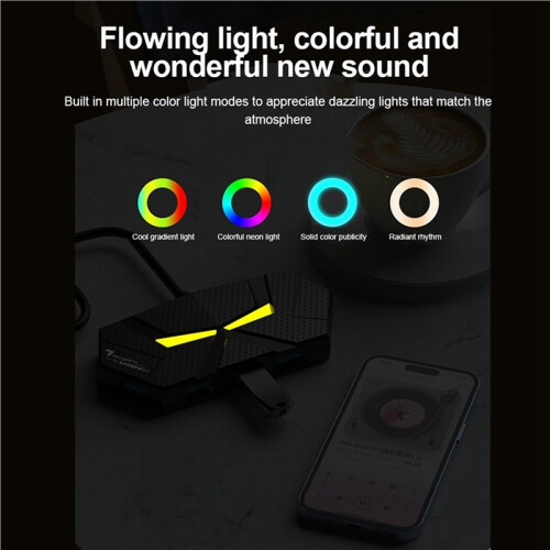 7  USB 3.0 HUB USB Docking Station USB Splitter Adapter 5Gbps High Speed Transmission for Laptop Computer 2