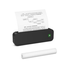 Bärbar A4-Skrivare Utan Bläck Utskrift A4 Termisk Skrivare för Telefon PC Tattoo Transfer Printer Svart
