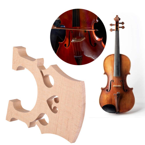 Maple Cello Bridge 1/2 Size Replacement for Student Cellos, Durable Maple Craftsmanship and Clearer Tone 2