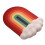 Rainbow Mouse Pad Keyboard Wrist Rest Memory Foam Silicone Ergonomic-Mouse Pad Laptop Wrist Rest 3