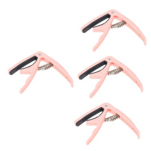 Pink Guitar Capo Set, Metal Spring Loaded Capo for Acoustic and Electric Guitar, Quick Key Change