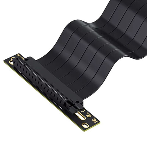 L-Z3 GPU Vertical Mounting Bracket Kit, PCIe 4.0 X16 Riser Cable 200mm,  Card Steering Mounting Bracket Black 1