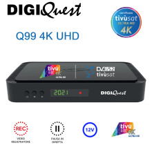 Digiquest Q99 4K UHD Tivùsat Receiver Activated Card Italian TV Plug & Play