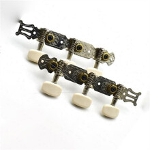 Professional Guitar Tuning Pegs Set for Acoustic Guitar, Durable Metal Heads with Stable Smooth Tuning
