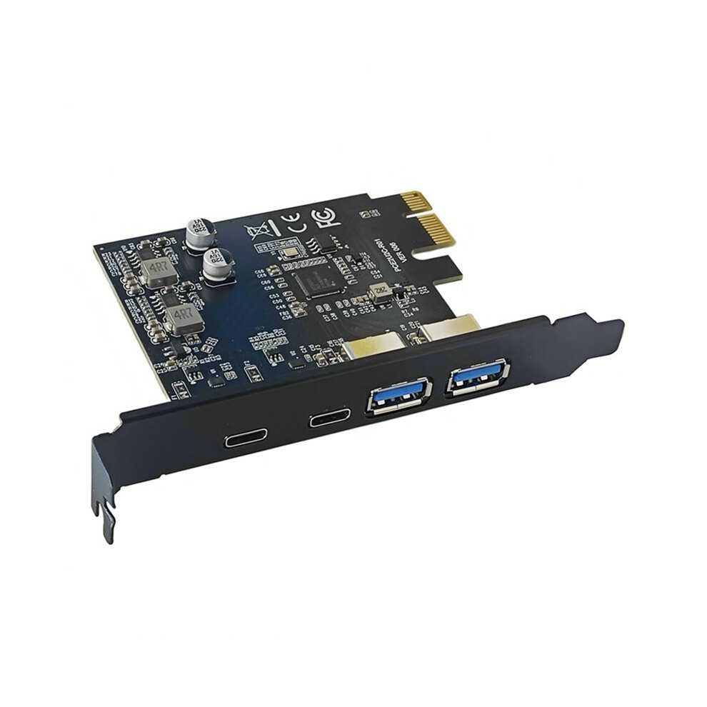 4 5Gbps Pcie Card Hub Usb 3.0 Pci-E Board 2Xusb A Port+2Xtype-C Port Usb Pci-E Expansion Card Adapter For Computer 6033105634317