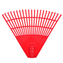 Heavy Duty Plastic Garden Rake with Teeth for Pine Needles and Leaves, Durable Lightweight Design