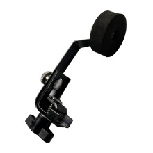 Snare Drum Mute Pad with Clamp, Adjustable Tone Control Damper for Overtone Noise Reduction, Black