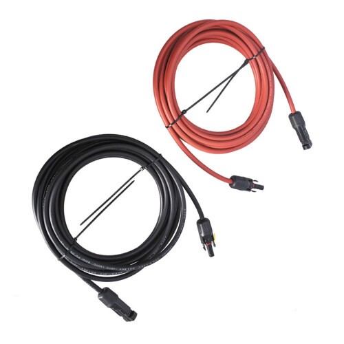 25Ft 12AWG Solar Extension Cable Pair MC4 Quick Plug Red and Black Wire for Solar Panel Connection 1