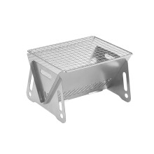 Portable Camping Grill with Foldable Compact Design, Detachable Easy Clean BBQ Stove for Outdoor Cooking