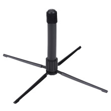 Foldable Metal Flute Clarinet Stand with Stable Fourfoot Support and Soft Antislip Pad