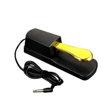 Keyboard Sustain Pedal for Digital Piano, Durable Steel‑Alloy Body, Anti‑Slip Base, 130 cm Cable