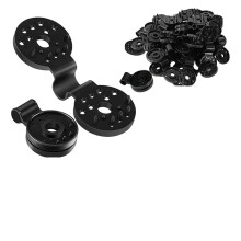 100Pcs Shade Cloth Clips for Greenhouse, Wind Resistant Grip, Corrosion‑ Black Shade Net Clamps