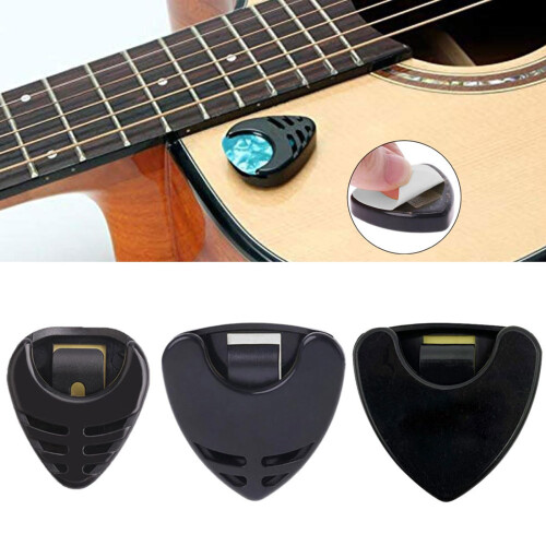 Guitar Pick Holder Box 10Pcs Multicolor Set, Secure Pick Storage and Quick Access Organizer Case 1