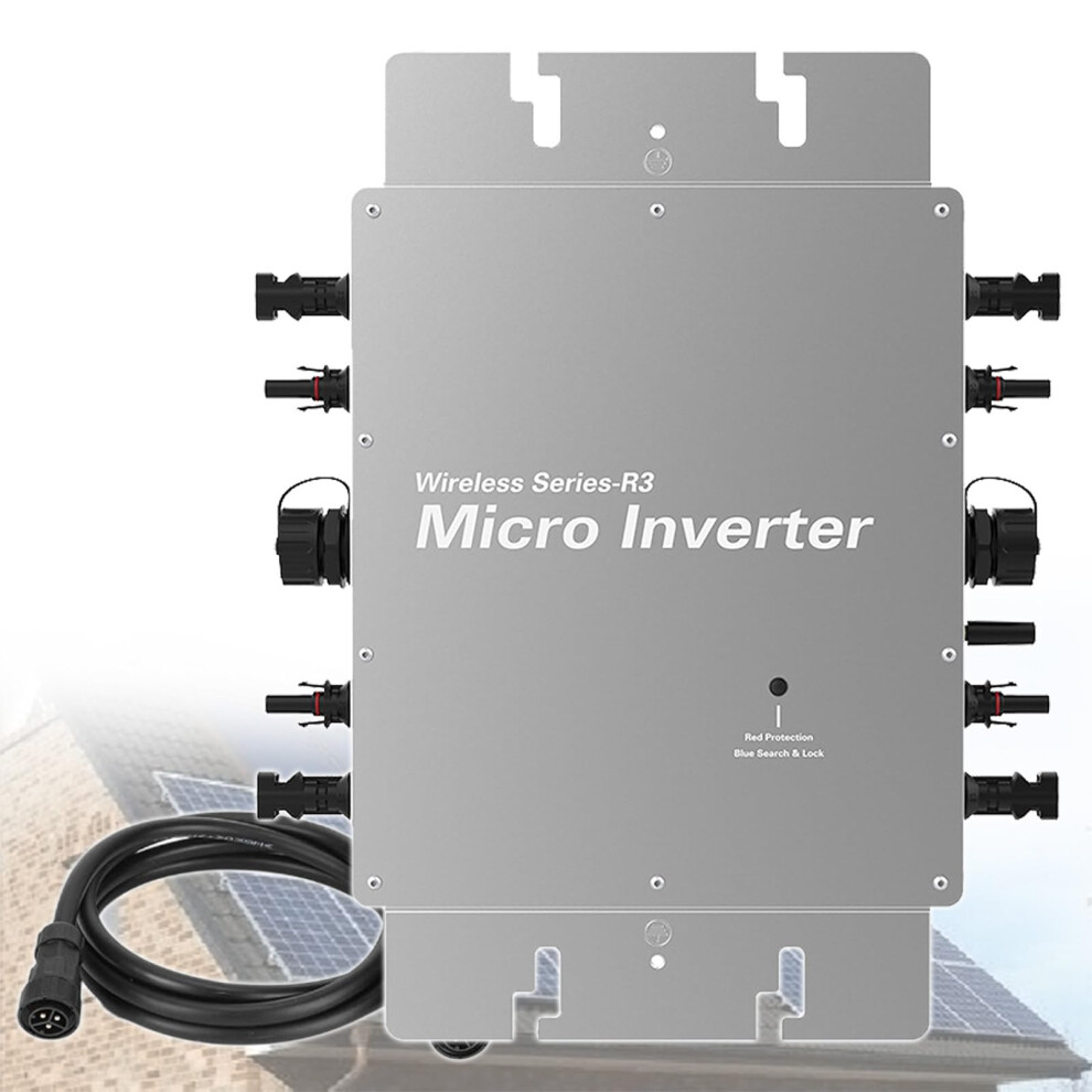 1600W Solar Grid Tie Micro Inverter With Wifi, Pure Sine Wave Mppt, Waterproof 120V 230V For Home Balcony System 9330225159858