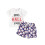 (3-6 Months, White) Sommeroutfit für Kleinkinder: mit Buchstaben. 1