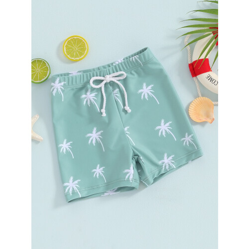 (12-18 Months, Peacock Green) Σορτς μαγιό για το καλοκαίρι 2