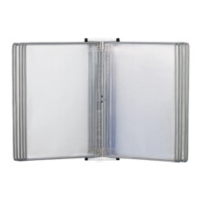 Wall Mounted Display Folder with 10 DoubleSided A4 Pockets, ColorCoded Document Holder for Quick Access