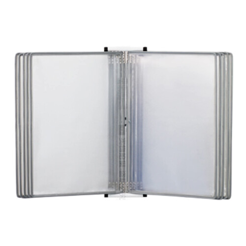 Wall Mounted Display Folder with 10 DoubleSided A4 Pockets, ColorCoded Document Holder for Quick Access