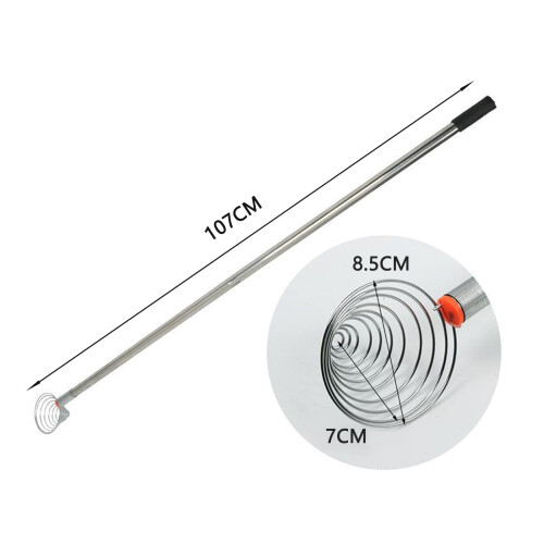 Egg Picker Tool Stainless Steel Long Handle Nut Gathering Tool with Ergonomic Grip for Farm Use (1pcs) 1