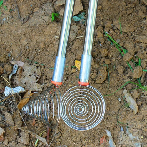 Egg Picker Tool Stainless Steel Long Handle Nut Gathering Tool with Ergonomic Grip for Farm Use (1pcs) 2