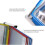 Wall Mounted Display Folder with 10 DoubleSided A4 Pockets, ColorCoded Document Holder for Quick Access 3