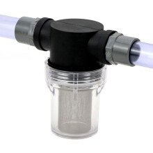HighCapacity 40 Mesh Pump Filter CorrosionResistant Inline Strainer 1/21 for Aquaculture Plumbing(3l4 inch)