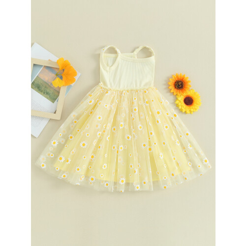 (6-9 Months, Yellow) Robe d'été bébé Vêtements mignons. 2