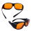 OD5 TR90 Safety Goggles Black Frame Orange Lens 1