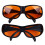 OD5 TR90 Safety Goggles Black Frame Orange Lens 3