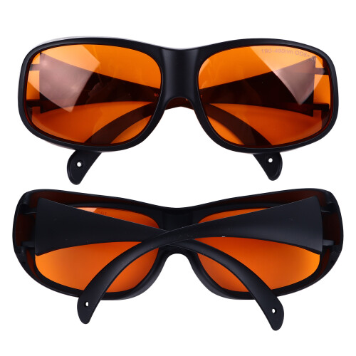 TR90 Safety Goggles Black-Frame 190-490nm OD5 2