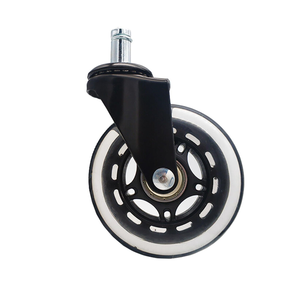 Office Chair Casters Silent Pu Replacement Wheels 3 Inch Universal Transparent Caster Floor Safe 9092120319071