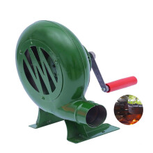 BBQ Manual Air Blower Hand Crank Forge Blower with Durable Iron Gear for Outdoor Cooking and Camping