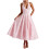 (S, Pink) Robe trapèze élégante en club. 1