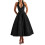 (M, Black) Robe trapèze élégante en club. 1
