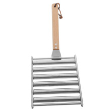 Stainless Steel Sausage Grill Rack Foldable BBQ Holder for Outdoor Cooking and Camping