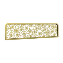 Gold Desk Divider with Frosted Glass, Foldable Office Partition for Privacy and Noise Reduction, 30cm
