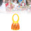 W215 Handled Cage Bell - Orange and Yellow 2
