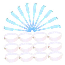 30pcs Holographic Reflective Wristbands for Events Concerts Festivals Birthday Parties Durable Plastic Bands
