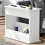 Seconique Stratford Sofa End Table - White 1