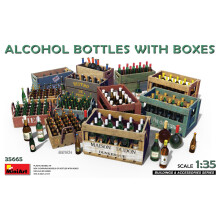MIN35665 - Miniart 1:35 - Alcohol Bottles w/ Boxes
