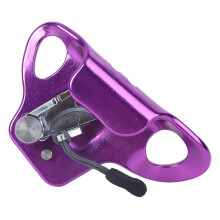 Purple Climbing Ascender and Belay Device, Dual Function for Rock Climbing Rescue and Arborist Work