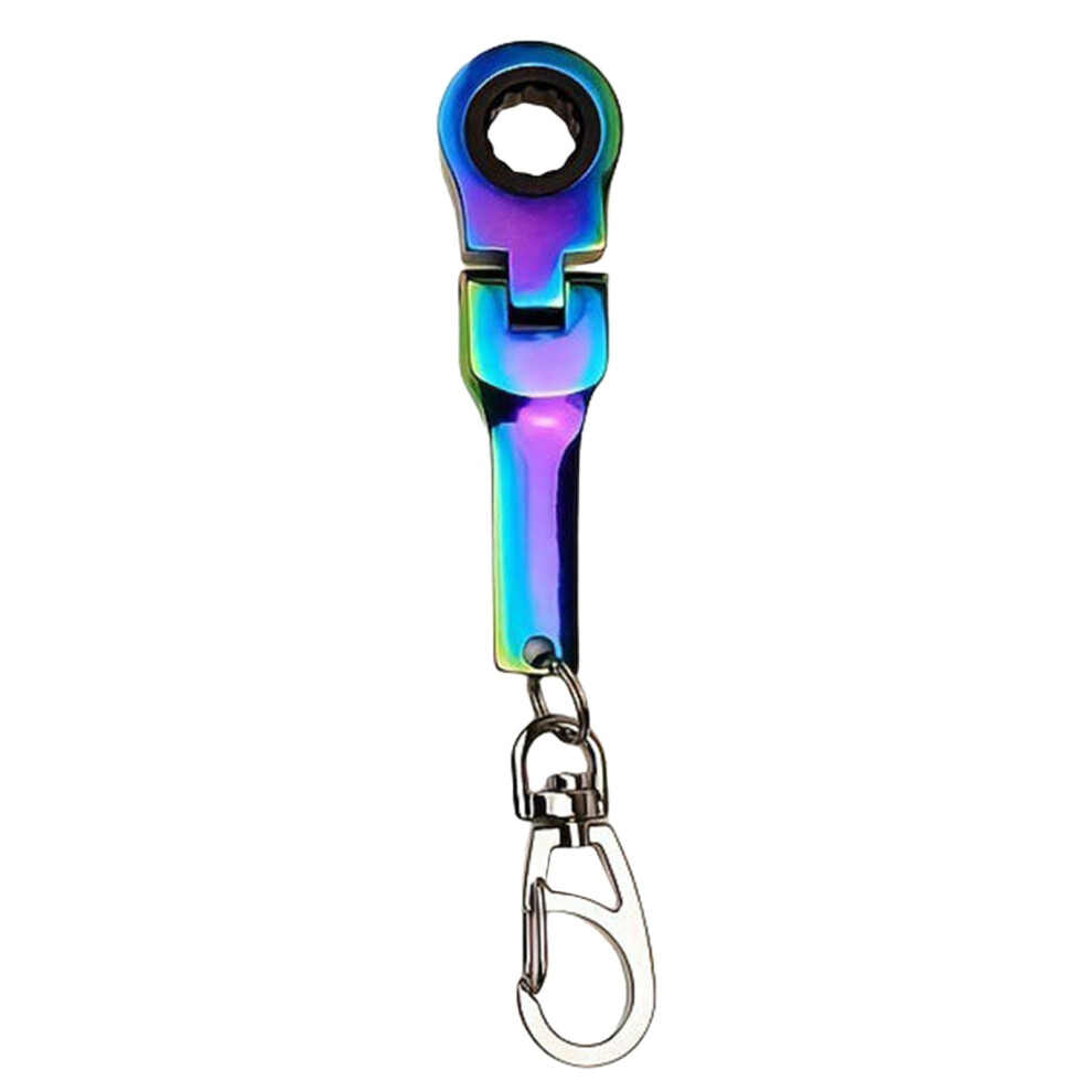 Ratchet Wrench Keychain Tool 10Mm Mini Ratchet Wrench, Compact Steel Edc For Auto And Travel 9073542839194