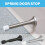 Adjustable Spring Door Stop with Rubber Tip, Wall Protection Design, Durable and Easy Installation 4